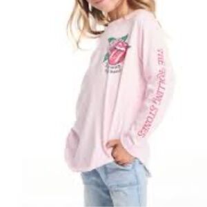 Chaser Kids Pink Long Sleeve Tee with Graphic